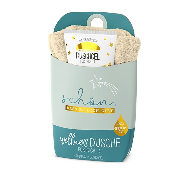 Geschenk-Set Wellnessdusche - Schön, dass es Dich gibt (Komet)