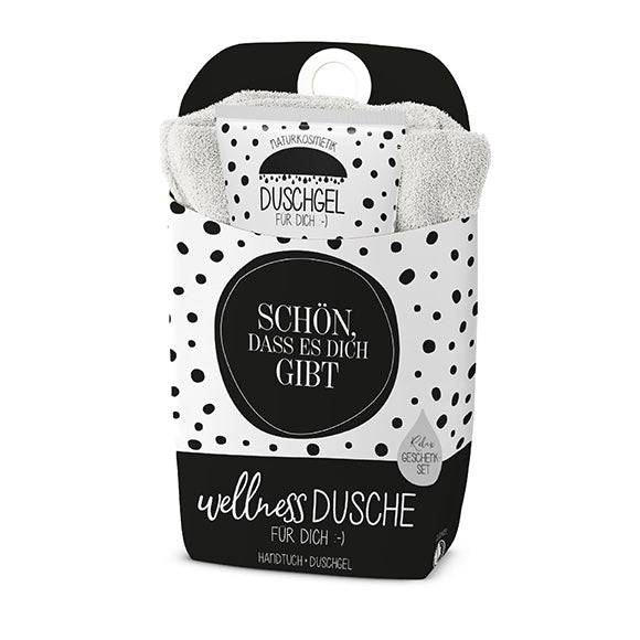 Geschenk-Set Wellnessdusche - Schön, dass es dich gibt (Punkte)