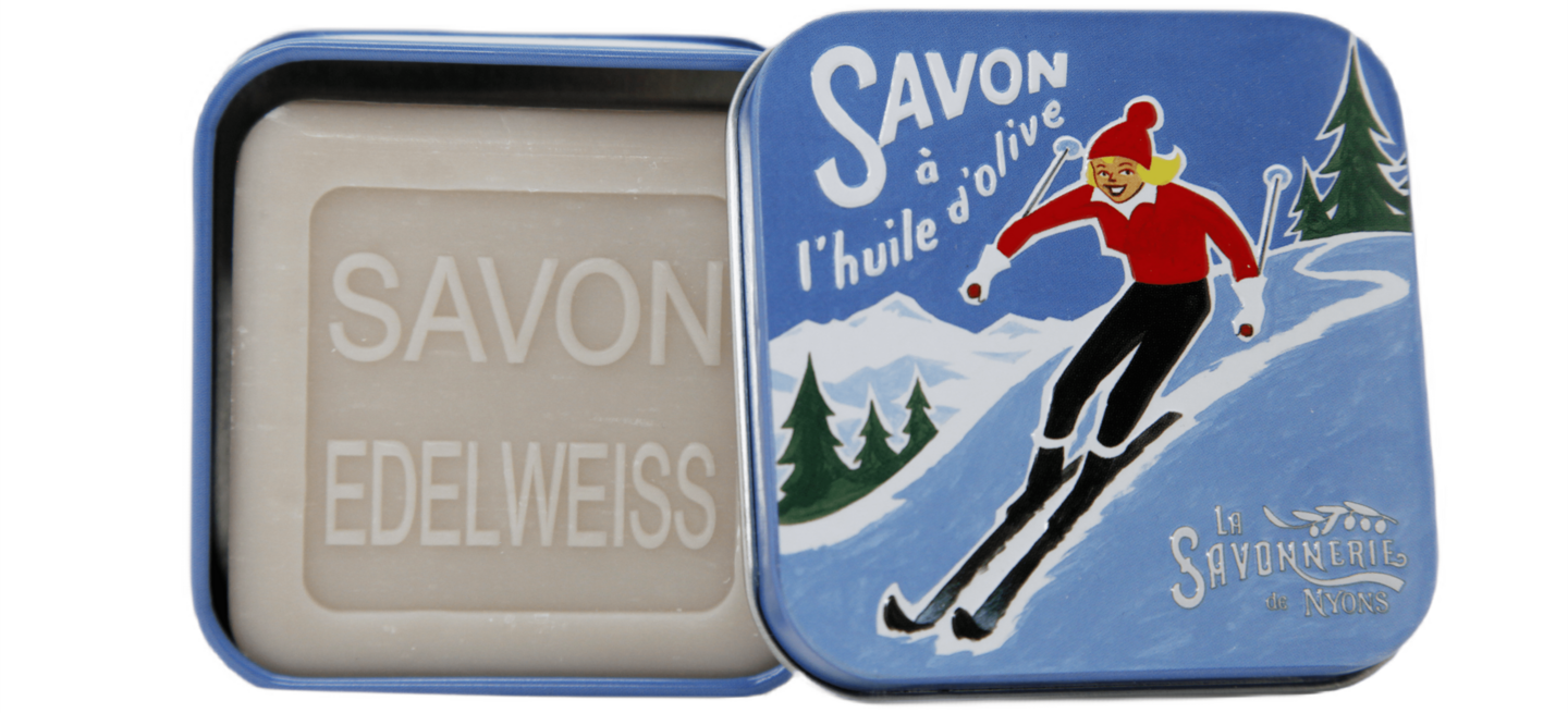 Metallbox mit Seife 100g "Downhill Skiing"
