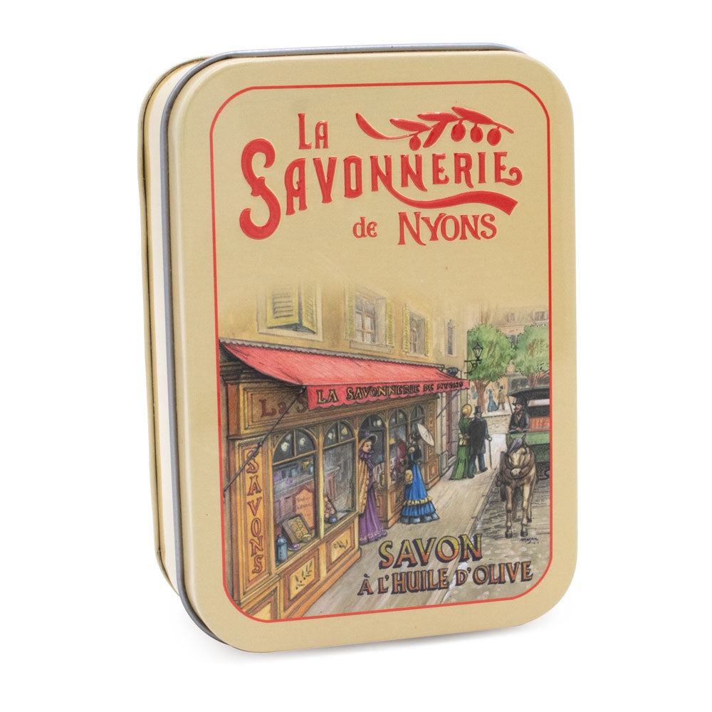 Scatola in metallo con sapone 200g "Boutique"