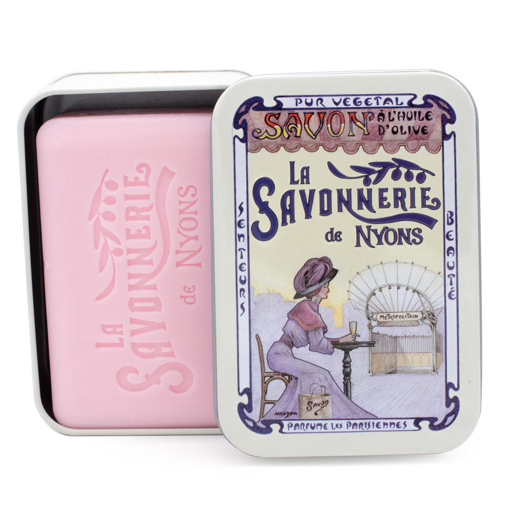 Scatola in metallo con sapone 200g "The Metro"