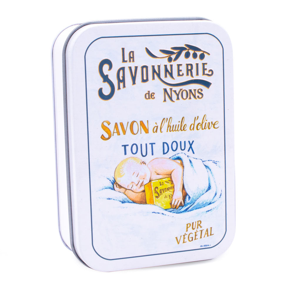 Scatola in metallo con sapone 200g - Sweet Baby