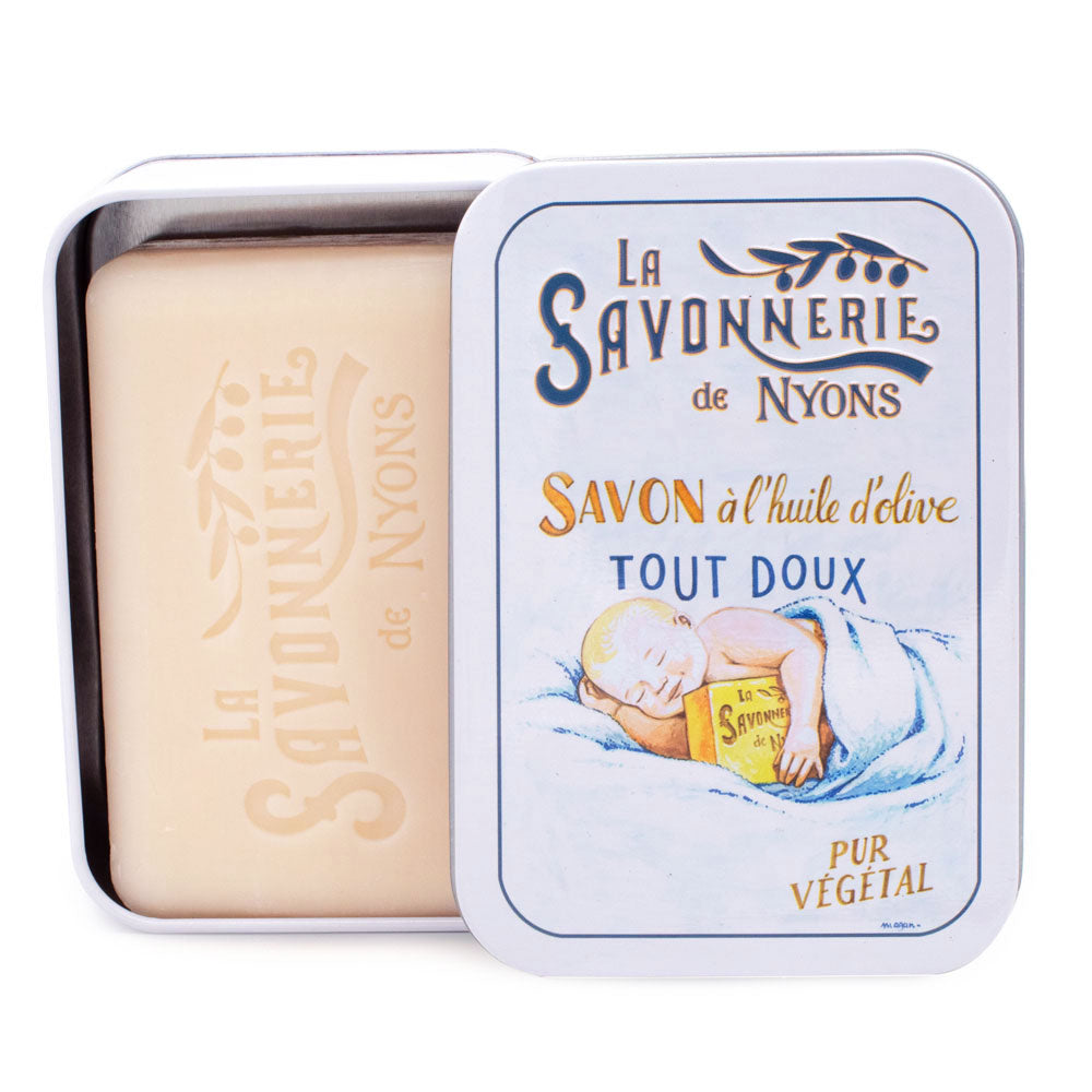 Scatola in metallo con sapone 200g - Sweet Baby