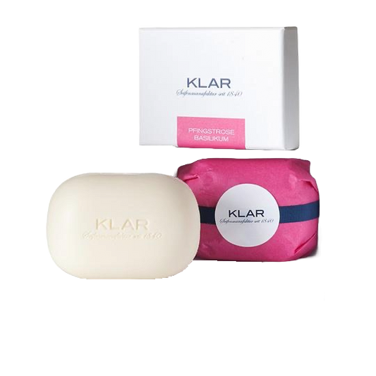 Care soap peony & basil, 135g (palm oil-free)