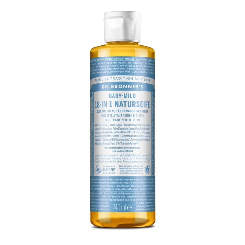 Baby Mild (Neutral-Mild) Flüssigseife - 18-in-1 Naturseife, 240ml