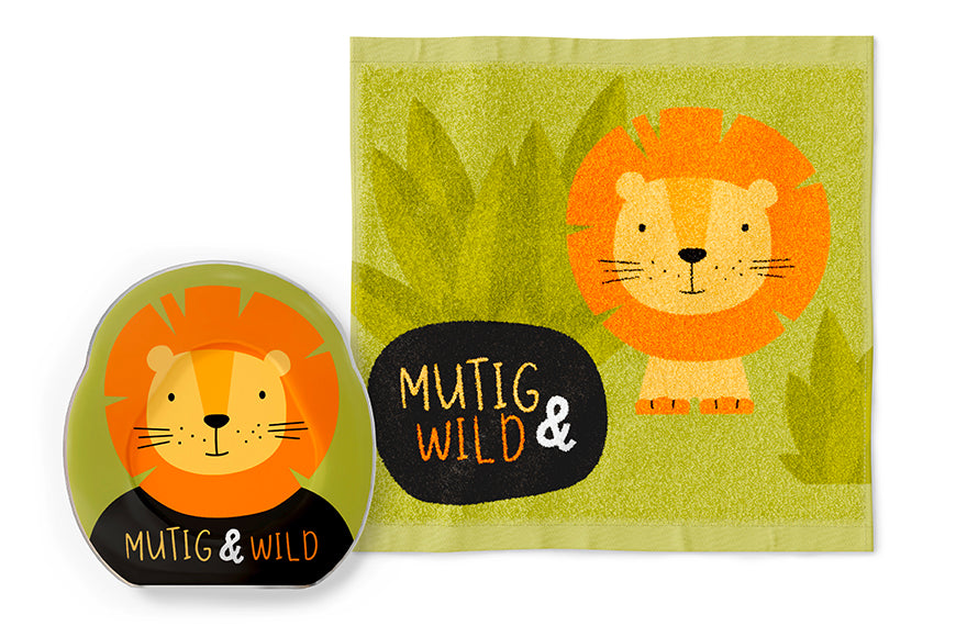 Magic towel 30x30 lion
