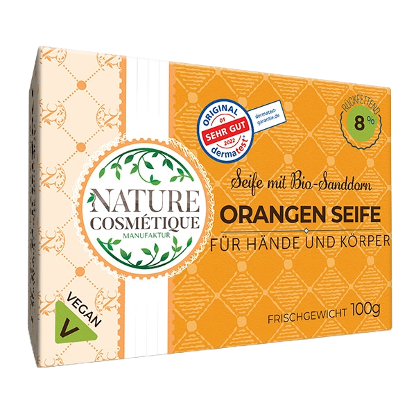 Orangen Seife mit Sanddorn Extrakt - BIO