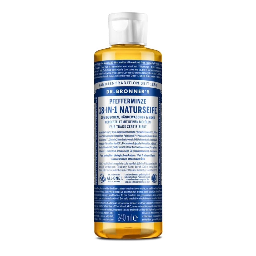 Pfefferminze Flüssigseife - 18-in-1 Naturseife, 240ml