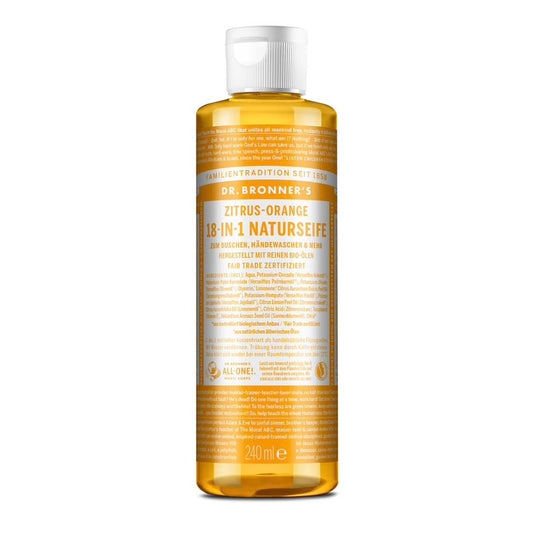 Zitrus-Orange Flüssigseife - 18-in-1 Naturseife, 240ml