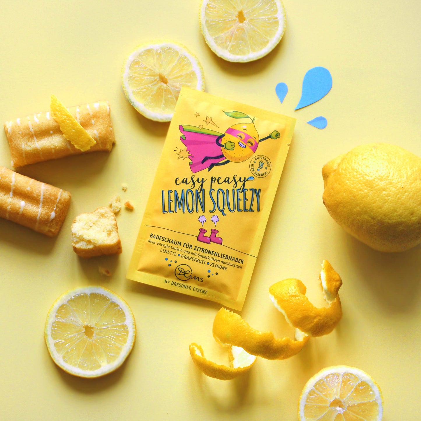 Easy Peasy Lemon Squeezy Badeschaum für Zitronenliebhaber