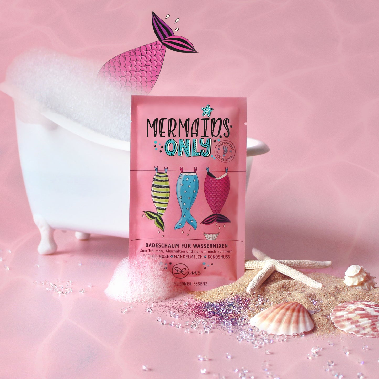Mermaids only Badeschaum für Wassernixen