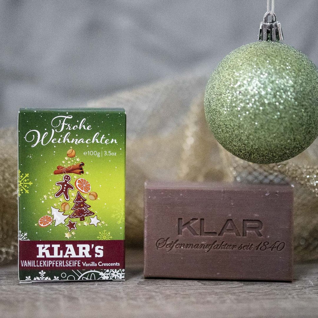 Klar's Christmas soap vanilla crescent 100g, (palm oil-free)