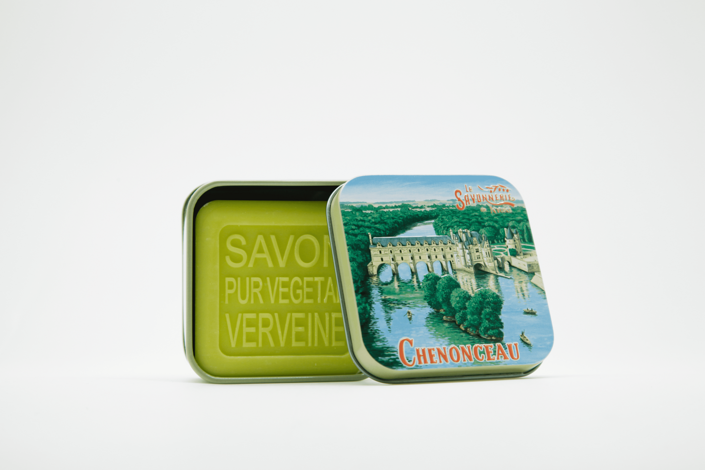 Scatola in metallo con sapone 100g - Chenonceau