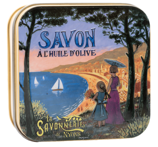 Metal box with soap 100g - Cote d'Azur
