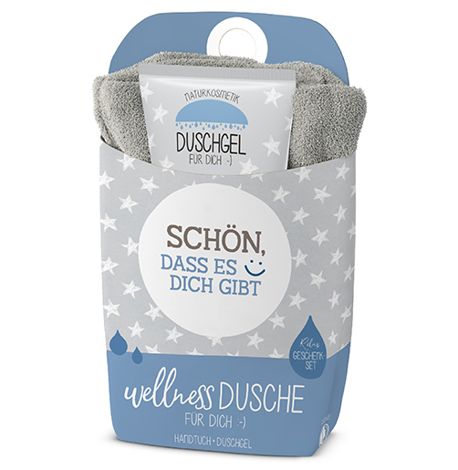 Geschenk-Set Wellnessdusche - Schön, dass es dich gibt