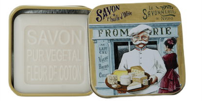 Metallbox mit Seife 100g - Cheese Maker