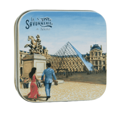 Metal box with soap 100g - La Pyramide