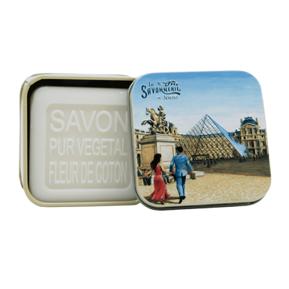 Metal box with soap 100g - La Pyramide