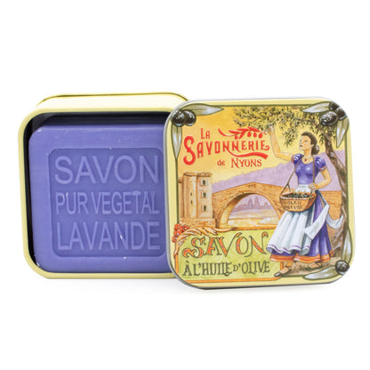 Scatola in metallo con sapone 100g "Pont"