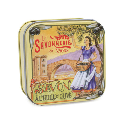 Scatola in metallo con sapone 100g "Pont"