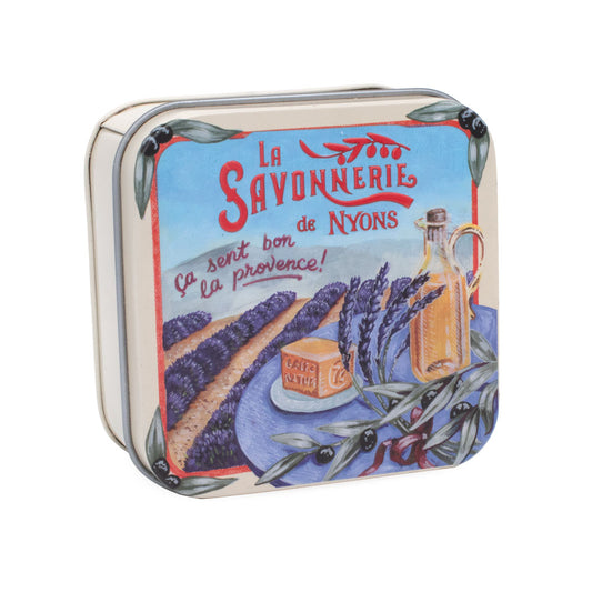 Metallbox mit Seife 100g "Champ de Lavande"