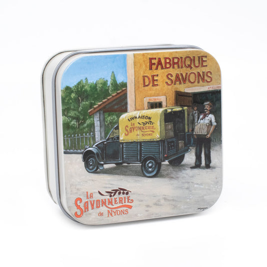 Metallbox mit Seife 100g "Van"