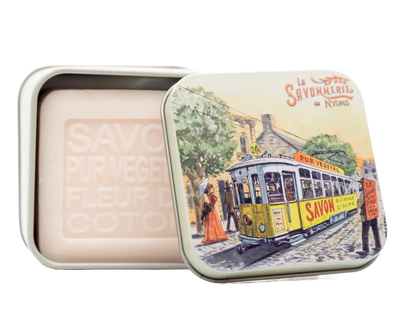 Metallbox mit Seife 100g "Straßenbahn"