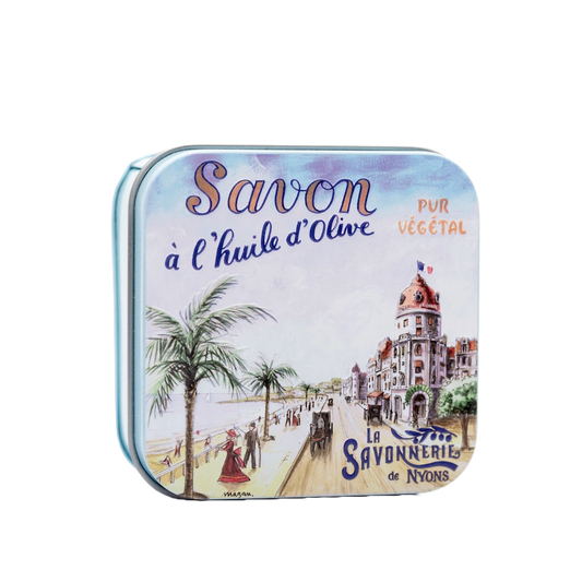 Metal box with soap 100g "Promenade"