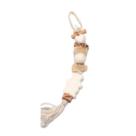Soap braid bear - cotton blossom