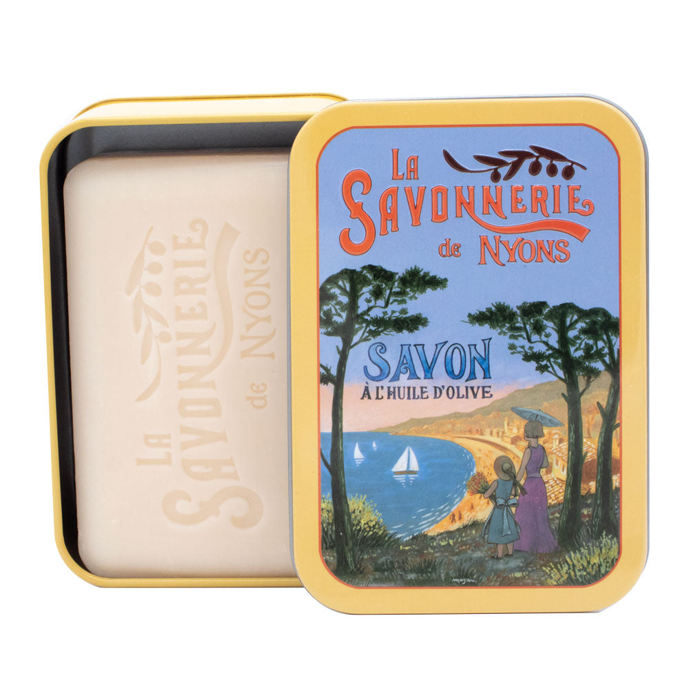 Metal box with soap 200g "Côte d'Azur"