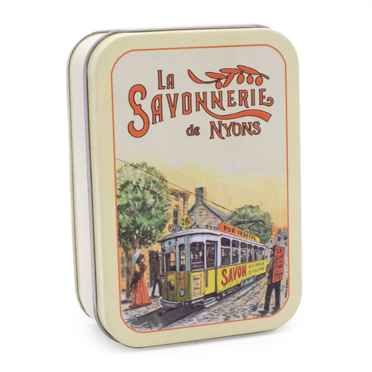 Metal box with soap 200g "The Tram"