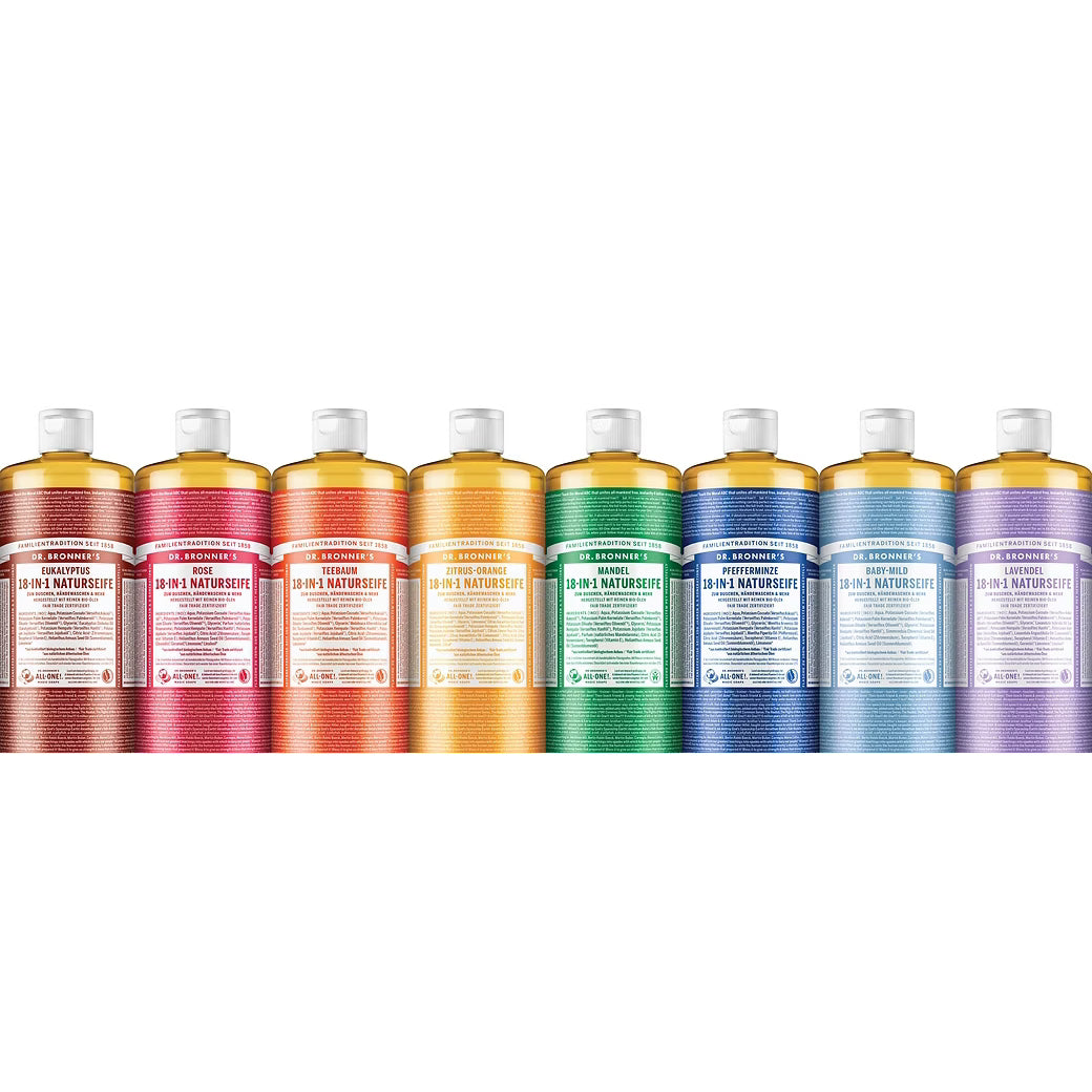 Zitrus-Orange Flüssigseife - 18-in-1 Naturseife, 475ml