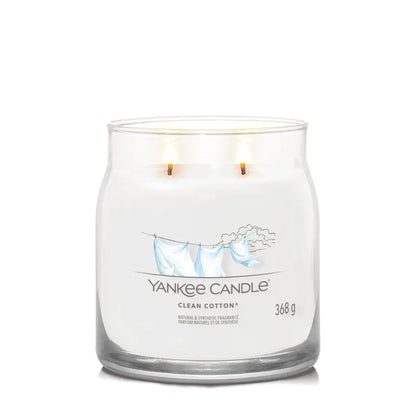 Yankee Candle Clean Cotton Signature - Medium Jar