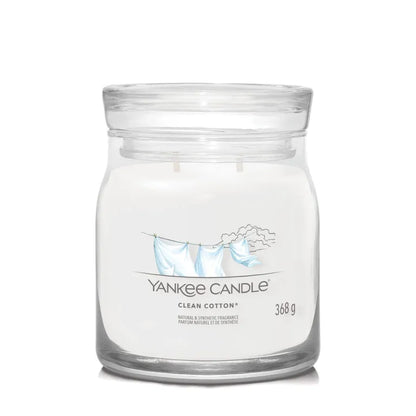 Yankee Candle Clean Cotton Signature - Medium Jar
