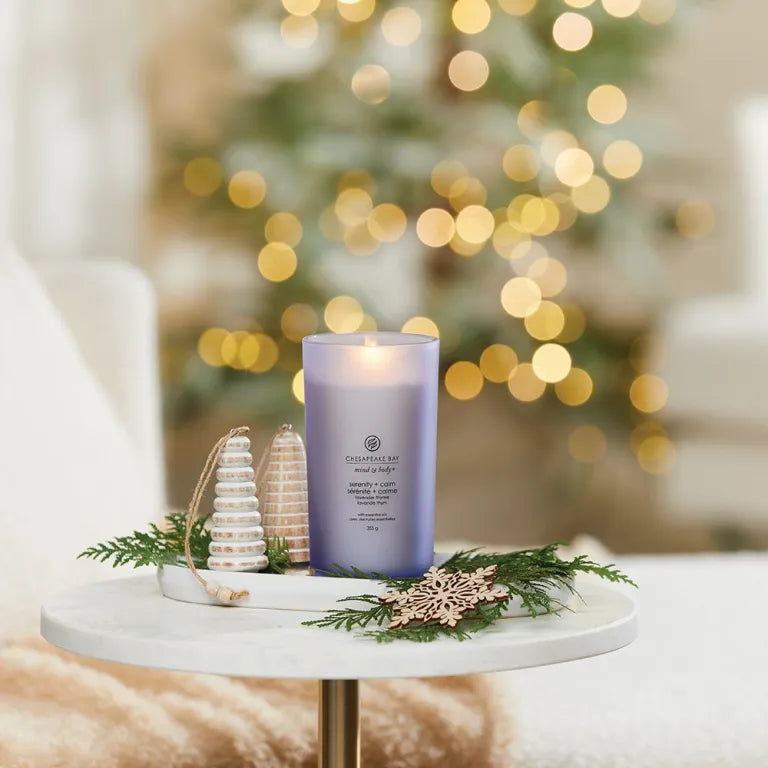 Candele Ellisse - Bacche Cremisi