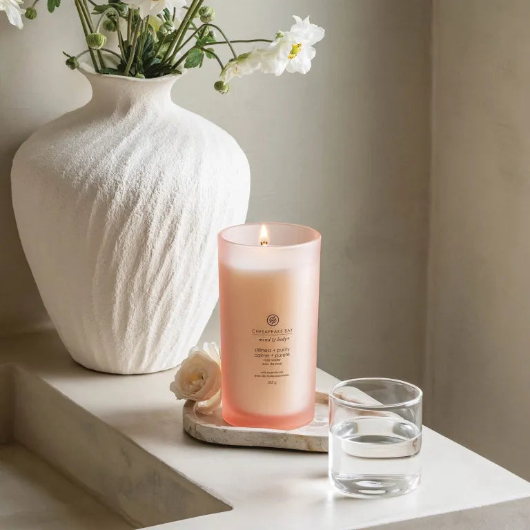 Candele Ellisse - Bacche Cremisi