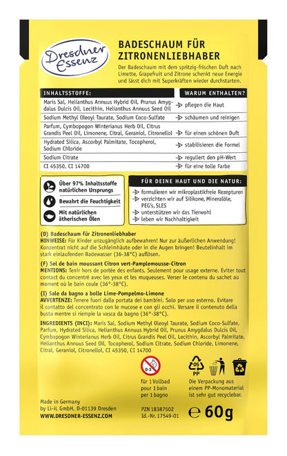 Easy Peasy Lemon Squeezy Badeschaum für Zitronenliebhaber