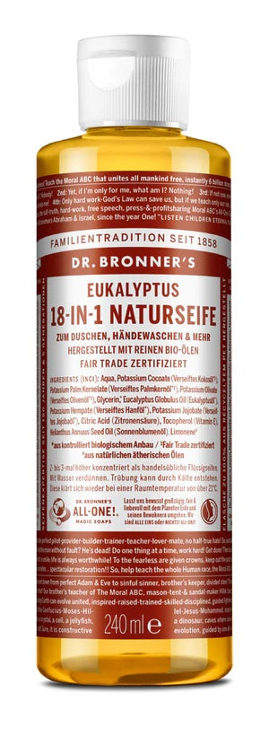 Eukalyptus Flüssigseife - 18-in-1 Naturseife, 240ml