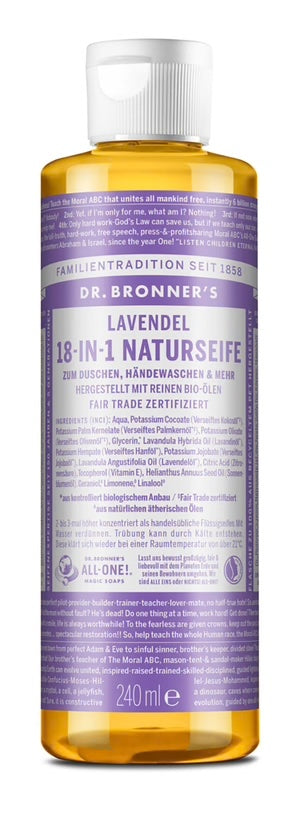 Lavendel Flüssigseife - 18-in-1 Naturseife, 240ml