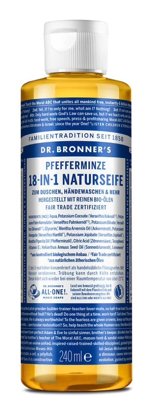 Pfefferminze Flüssigseife - 18-in-1 Naturseife, 240ml