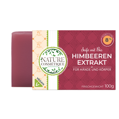 Wildberry Seife mit Himbeerkern CO2 Extrakt - BIO