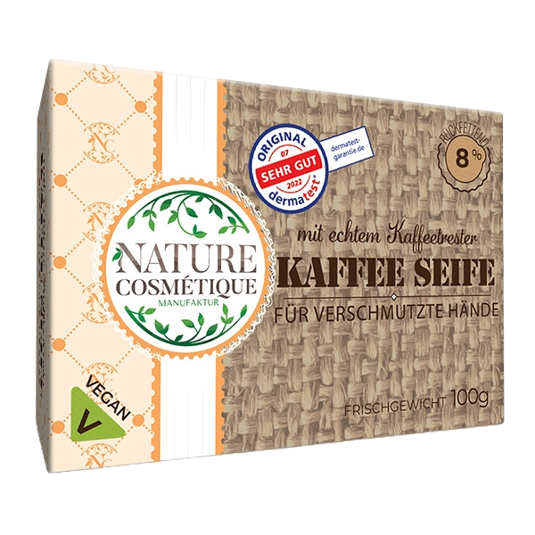 Kaffee Seife mit echtem Kaffeetrester - BIO