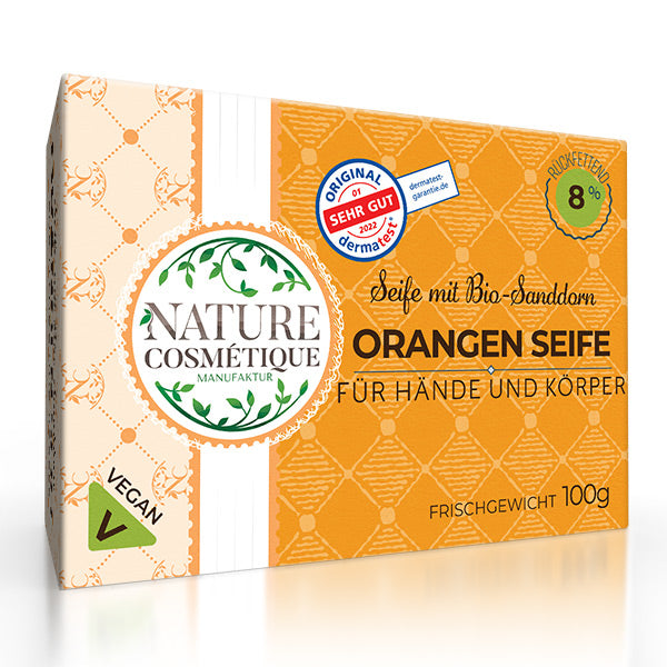 Orangen Seife mit Sanddorn Extrakt - BIO