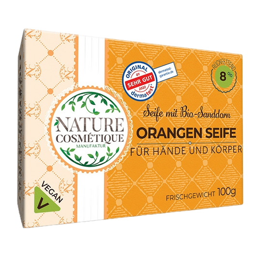 Orangen Seife mit Sanddorn Extrakt - BIO