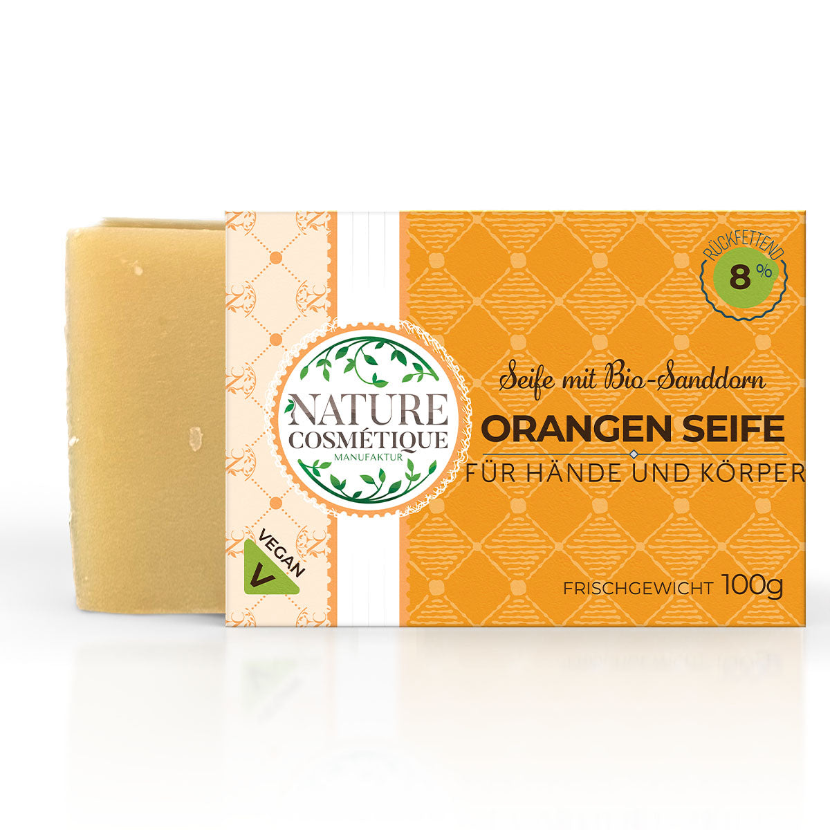 Orangen Seife mit Sanddorn Extrakt - BIO