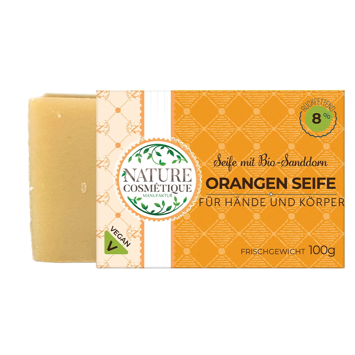 Orangen Seife mit Sanddorn Extrakt - BIO