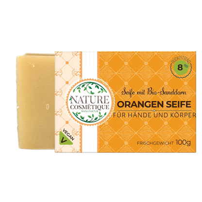 Orangen Seife mit Sanddorn Extrakt - BIO