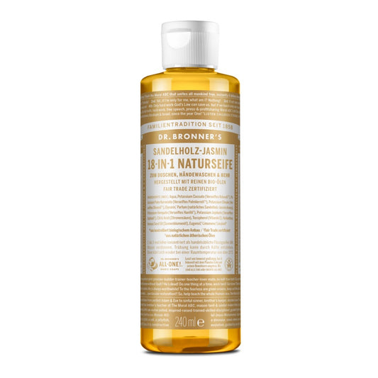 Sandelholz-Jasmin Flüssigseife - 18-in-1 Naturseife, 240ml
