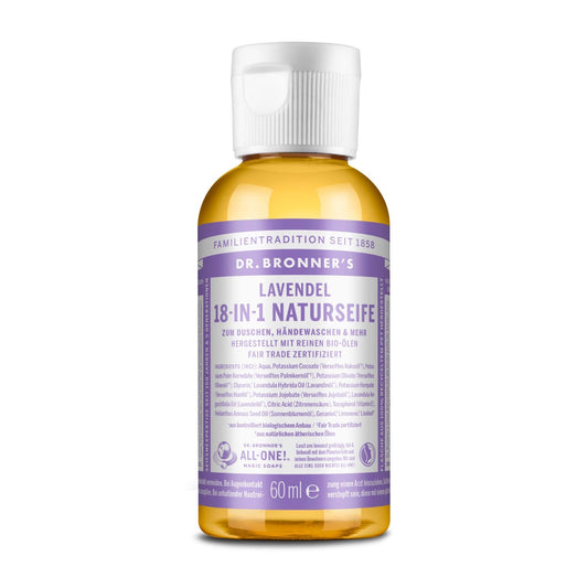 Lavendel Flüssigseife - 18-in-1 Naturseife, 60ml
