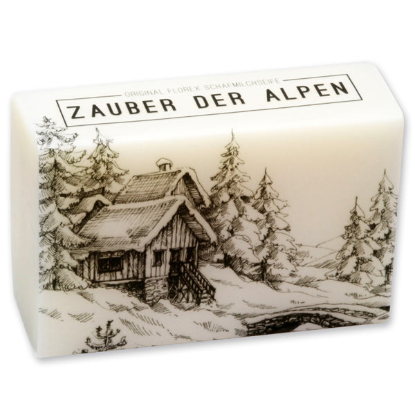 Schafmilchseife eckig 150g "Zauber der Alpen", Edelweiß